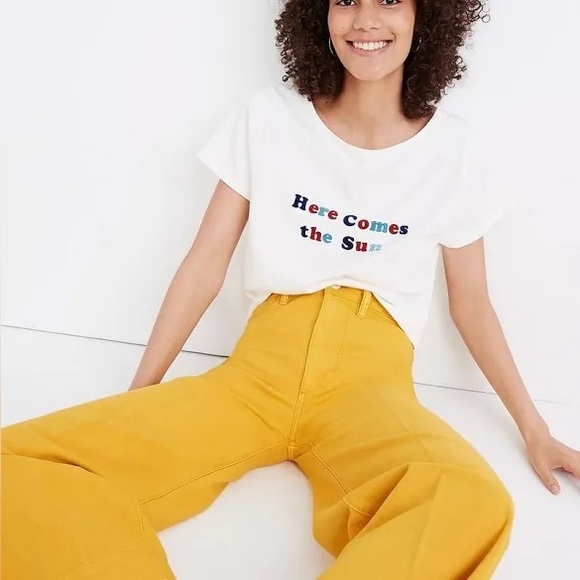 Madewell Emmett Wide Leg Crop Pants - Picture 4 of 8